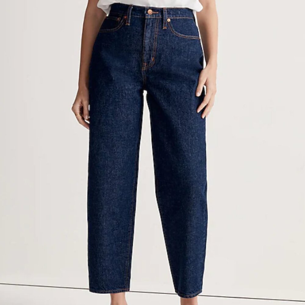 Madewell Dark Wash Balloon Jeans - Mapleside